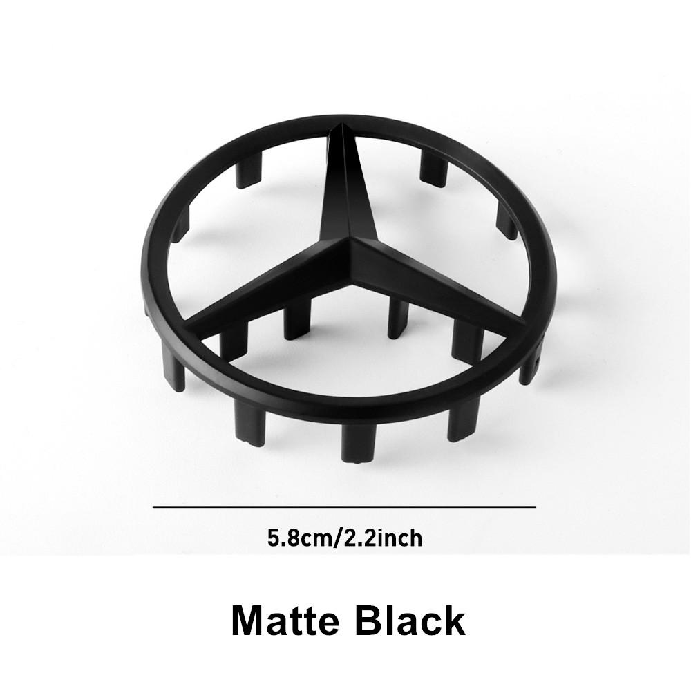 SUG2 Car Interior Steering Wheel Hollow Badge Logo Decor Accessories For Mercedes Benz C180 C200 C260 C300 W108 W124 W126