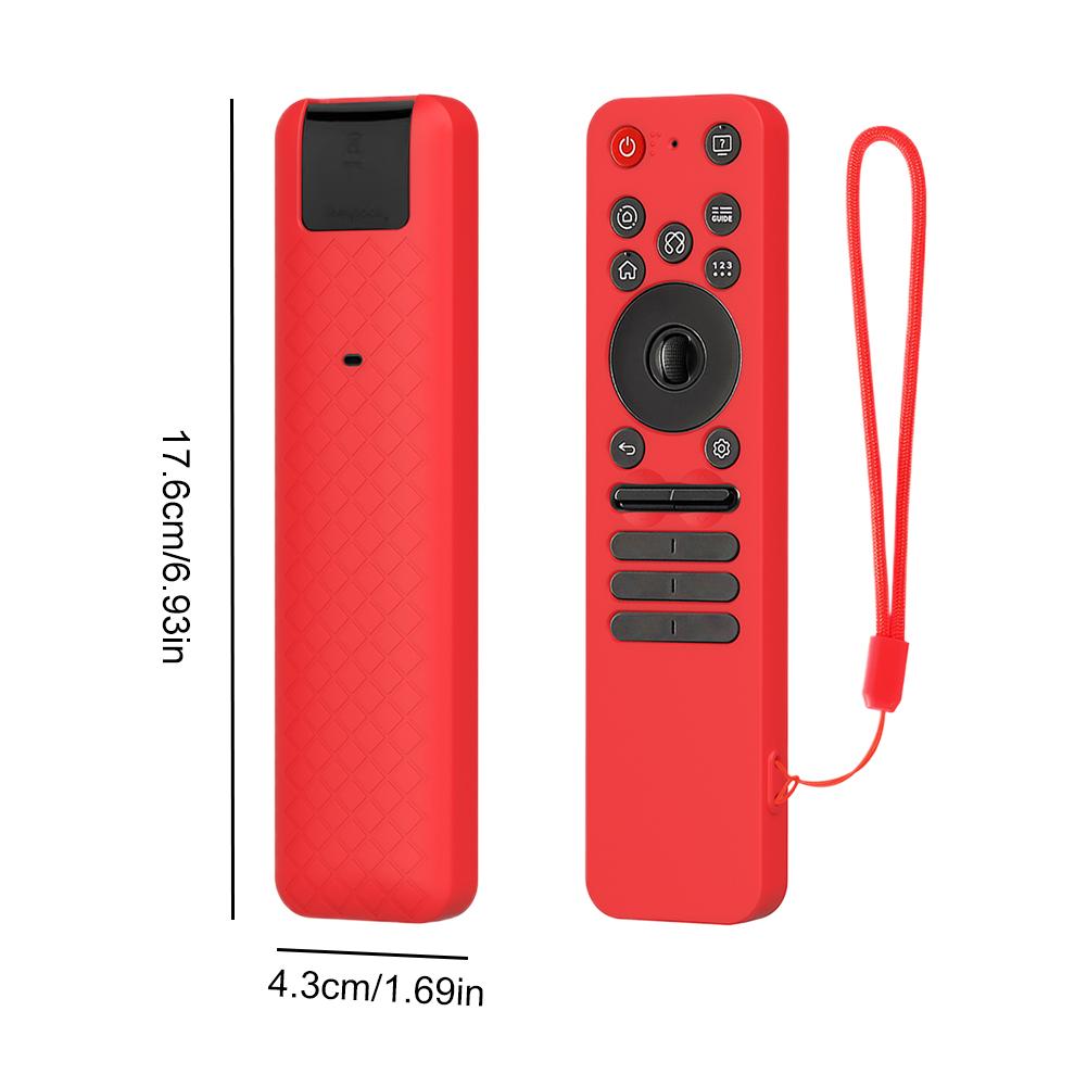 Remote Control Case for LG MR25GA OLED Smart TV Remote Control Cover Silicone Protective Case with Lanyard Shockproof Soft Shell