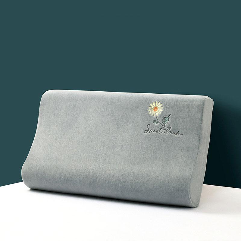 Латексная зимняя термонаволочка Детская бархатная стираная детская наволочка с эффектом памяти Вышитая однотонная плюшевая наволочка