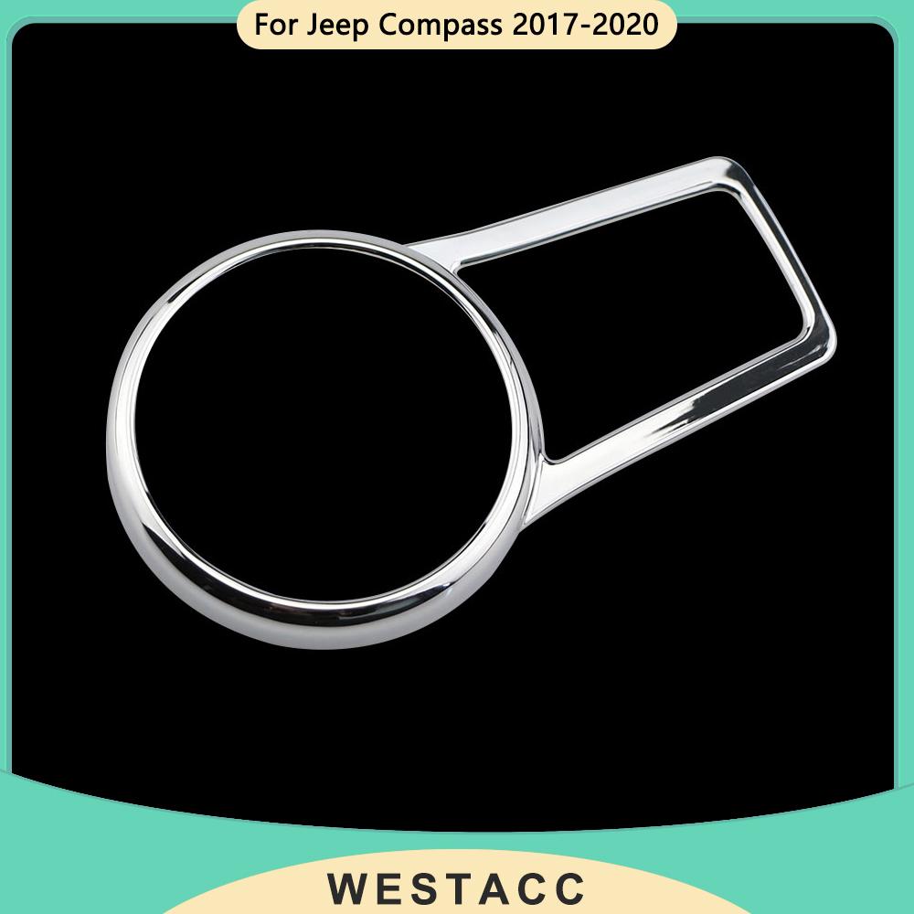 ABS автомобильная фара, переключатель, крышка панели, декоративная наклейка, накладка для Jeep Compass 2017-интерьер