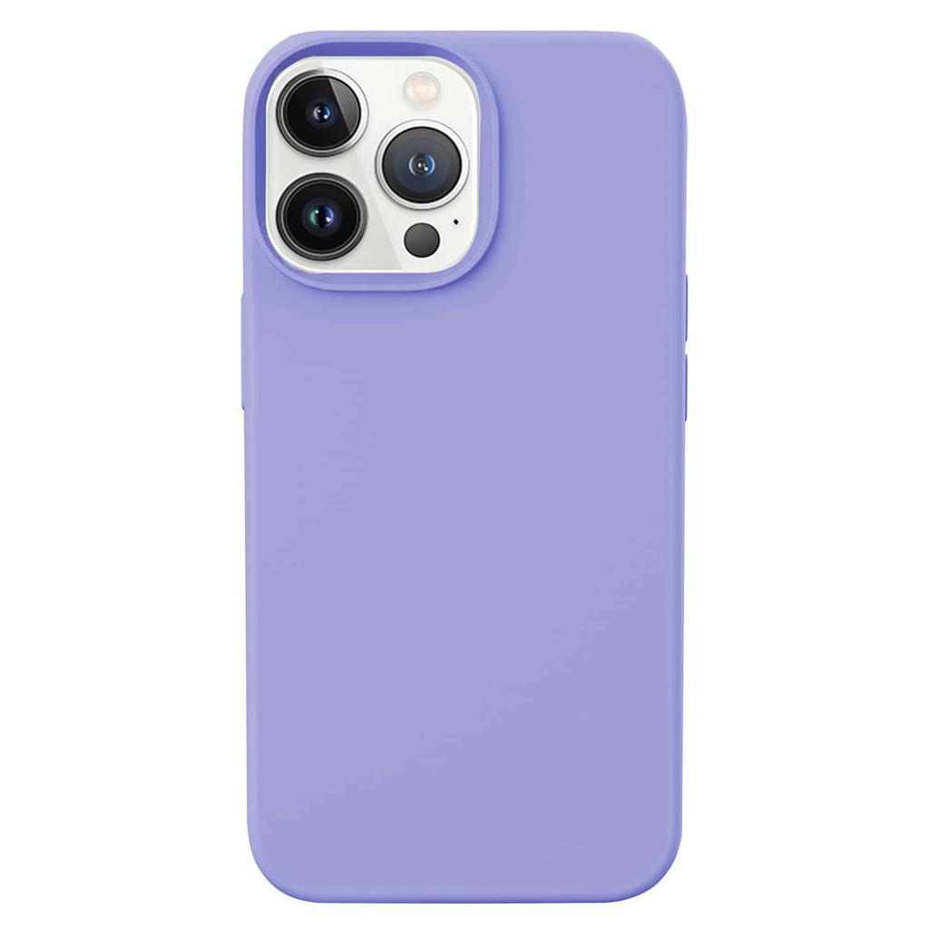 KALEBOL KLB-YTGJ001 For iPhone 14 Pro Case Solid Color Liquid Silicone+PC Phone Cover