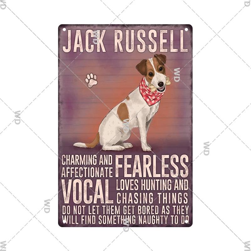 Винтажные жестяные вывески с собакой, декоративная доска, металлическая пластина в стиле ретро для дома, гостиной, мужская пещера, кафе, ферма, ретро-плакат, настенный художественный декор