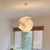 Wabi-sabi White Art Bedroom Livingroom Restaurant Chandelier Nordic Fabric Cloth Irregular Molding Bud Pendant Light