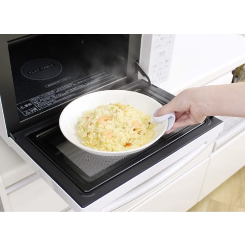 Towa Sangyo Potholder Mitten, Range Partner, Plate Knob with Mount, White, Approx. 7.5 x 4.7 x 4.5 cm