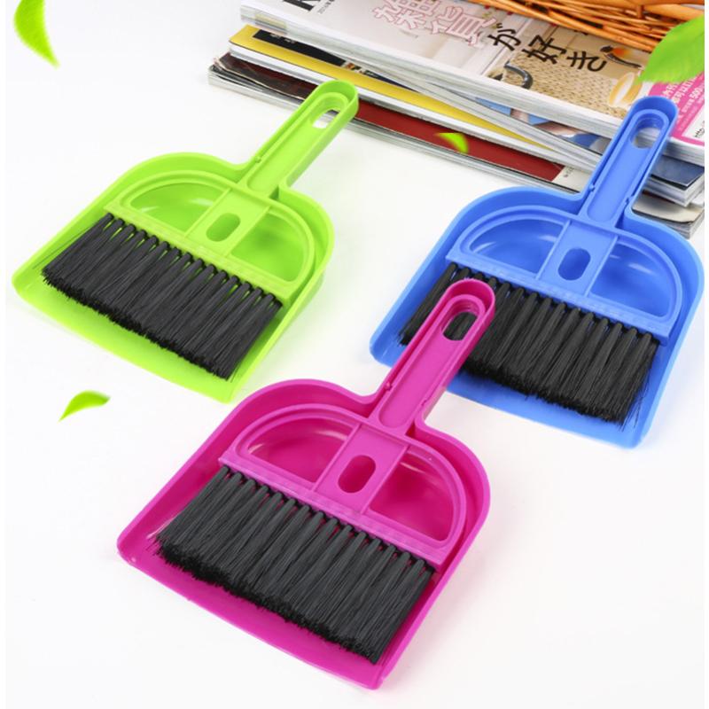 MIT Small Broom Set Mini Small Broom Household Handheld Small Summaries Desktop Cleaning Plastic Garbage Shovel Small Dustpan