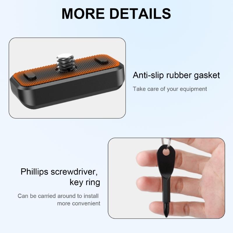 Versatile Quick Connect Camera Mount Quick Release Mount for X4 Camera With NonSlip Rubber Gasket for Secure Attachment