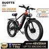 Электровелосипед DUOTTS F26 1500W Двойной мотор 48V20AH 26 дюймов Толстые шины Взрослый Горный Внедорожный Полная подвеска MTB Электровелосипед