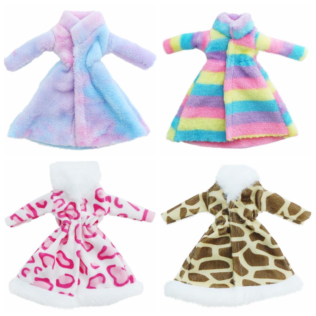 Кукольные шубки для кукол 30 см Зимняя одежда для куклы 1/6 11,5 дюймов Прекрасный подарок для девочки Игрушка(НЕТ КУКЛ)