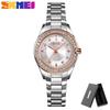 SKMEI 1534 Quartz Watch Innovative Diamond Wristwatches Lady Watches Waterproof Stainless Steel Strap reloj mujer Fashion Women