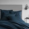 Housse de couette unie 100% Coton - MATT &amp; ROSE - COTON LAVÉ - Bleu nuit - 240x220 cm