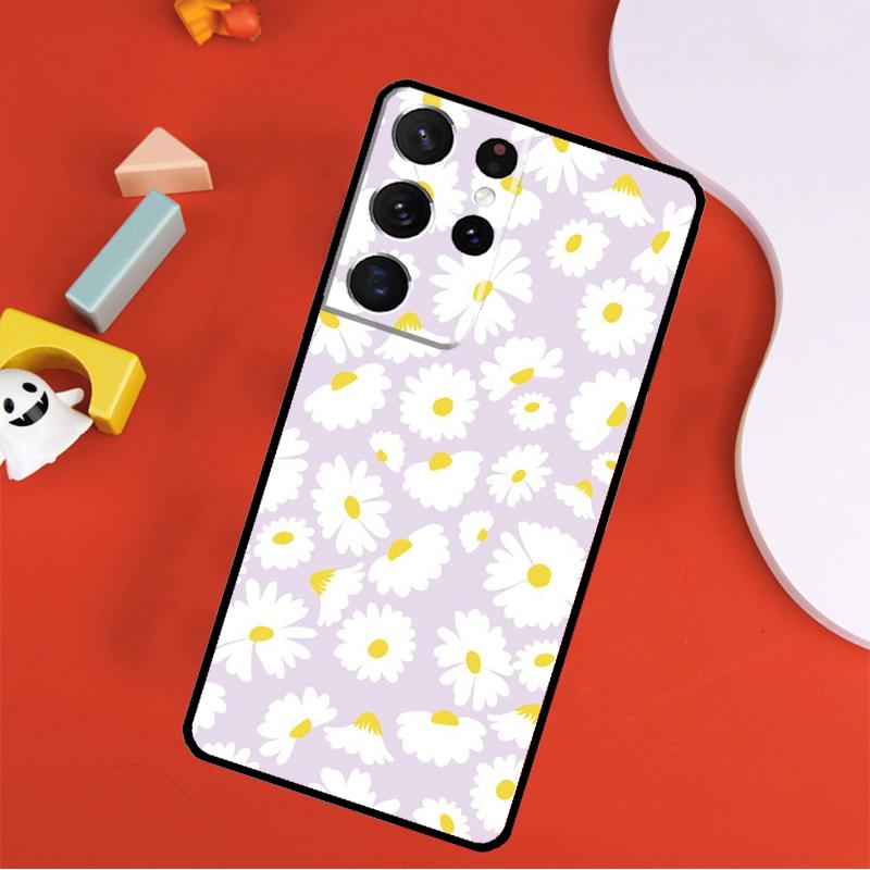 Цветной милый маленький цветочный чехол для телефона для Samsung Galaxy S25 Ultra S24 Ultra S9 S10 S20 S21 S22 S24 Plus S23 FE