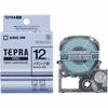 [Genuine] Kingjim Tepra PRO Tape Cartridge Color Label (Metallic) 12mm Silver Label/Black Letters Length 8m SM12X