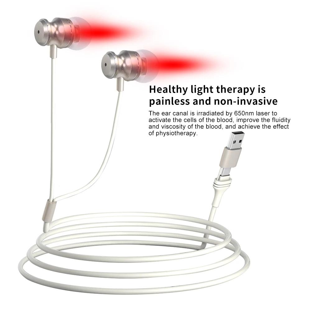 650nm Red Light Ear Care Device - Portable LLLT Technology for Ear Canal Wellness Support