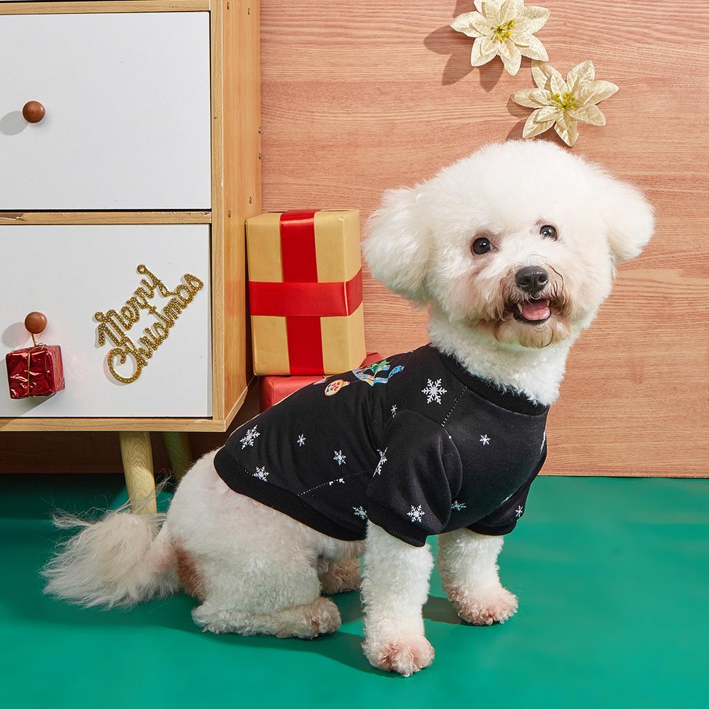 Dog Christmas Hoodies for Winter Puppy with Cute Elk Printed Sweatshirts for Dog Cat Warm and Comfort Shirts Christmas Dog Xma
