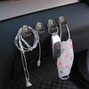 FPEV2 2Pcs Car Interior Mini Storage Hooks Organizer Sticker For Alfa Romeo Giulia Stelvio Junior Tonale 33 Giulietta MiTo 147 156 159
