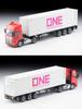 TOMYTEC Tomica Limited Vintage Neo Hino Profia 40-футовый трейлер-контейнеровоз Sharyo Ocean Network Express Серый контейнер Готовая модель 335252 1/64