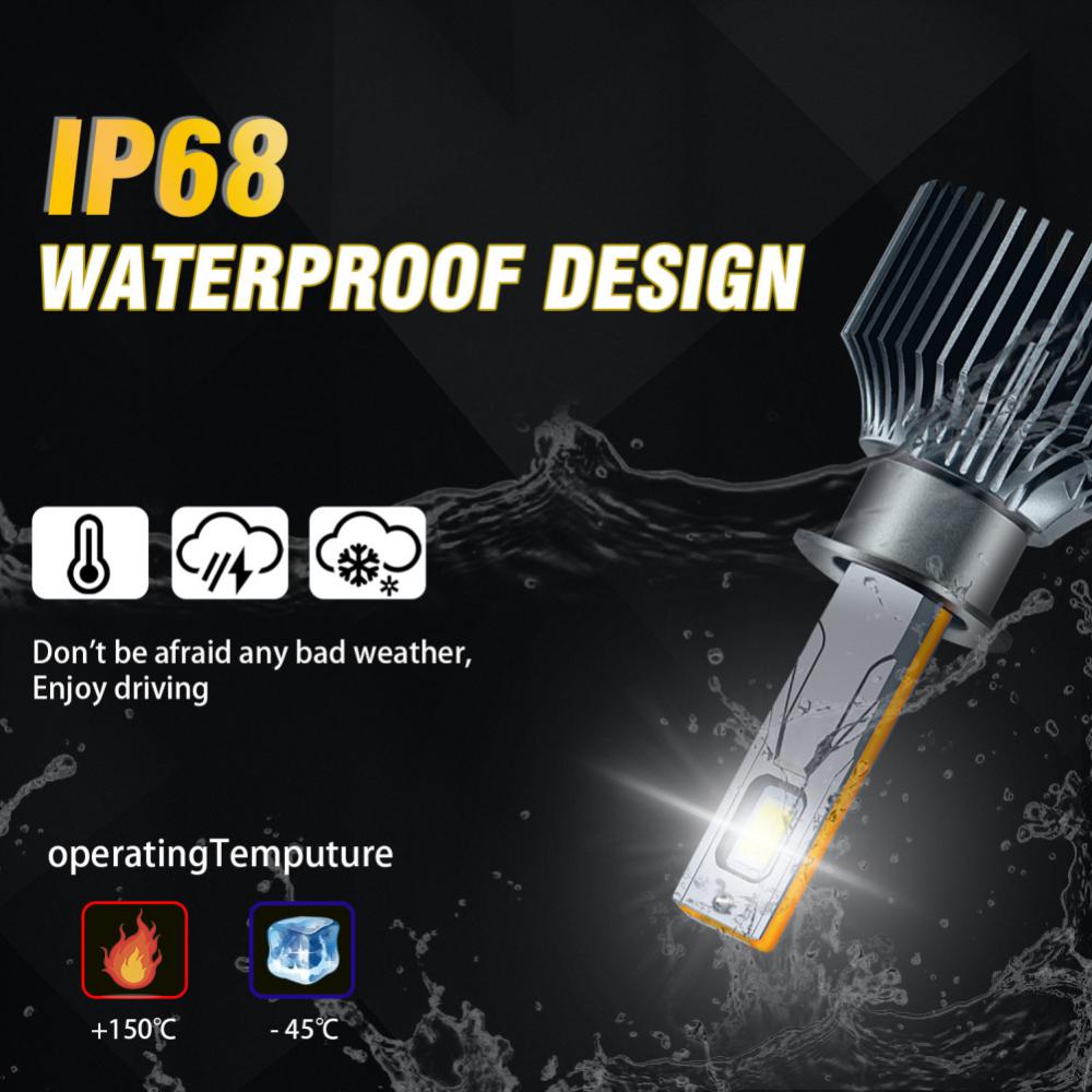 K5C Plus H1 H7 Led 9005 HB3 9006 HB4 H4 H11 светодиодные лампы для фар Canbus диодные автомобильные фары 12 В 6000 К 40000 люмен супер яркие