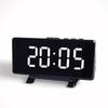 Цифровой будильник с большим светодиодным дисплеем Современные электронные настольные часы для спальни, офиса, ванной комнаты, прикроватной тумбочки, кухонного декора