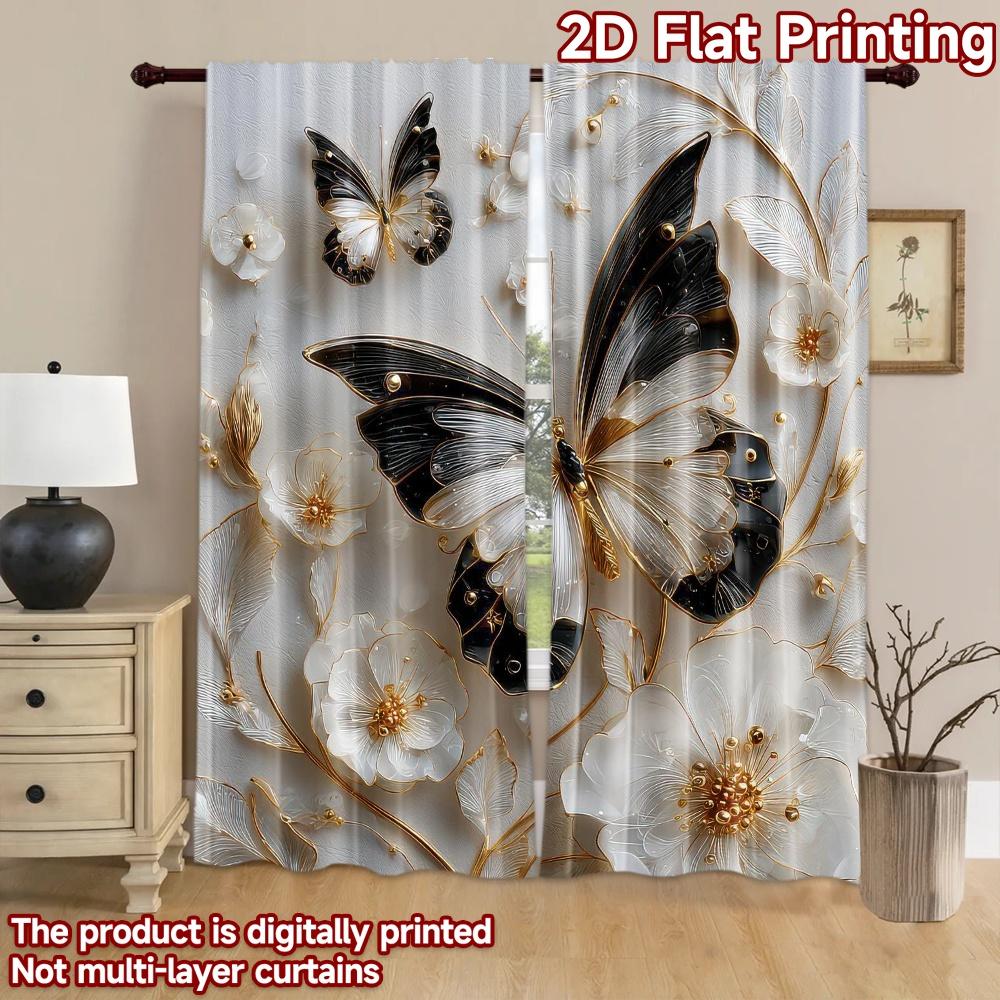 2D flat Photography Backdrop Photography Backdrop Butterflies and Flowers 100% Polyester Holiday Decorations Perfect for