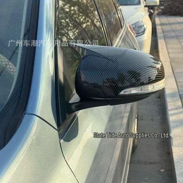 Накладки на зеркала заднего вида из углеродного волокна для Nissan Teana 2008-2012 (Стиль рога)