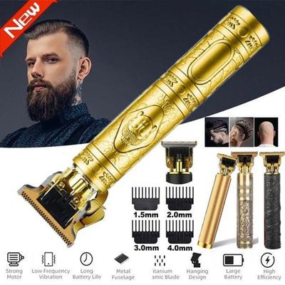 Профессиональная электрическая машинка для стрижки волос, машинка для стрижки волос с корпусом из АБС-пластика, аккумуляторная электробритва, машинка для стрижки волос с набором насадок-направляющих