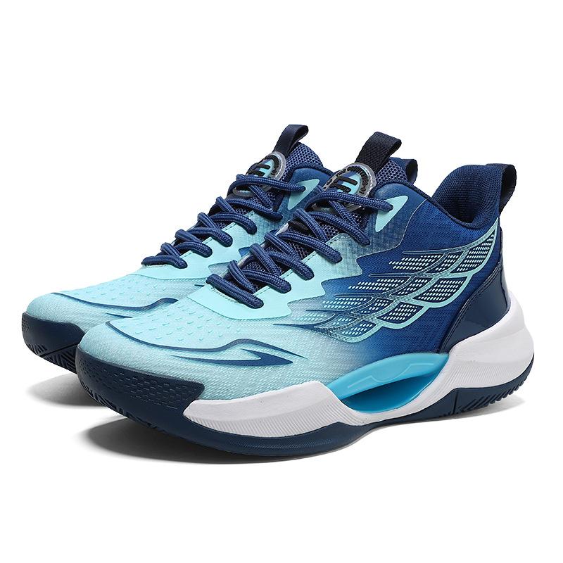 Мужские баскетбольные кроссовки летние сетчатые дышащие для подростков 12 лет учеников средней школы для реальных игр противоскользящие тренировочные специальные кроссовки 11