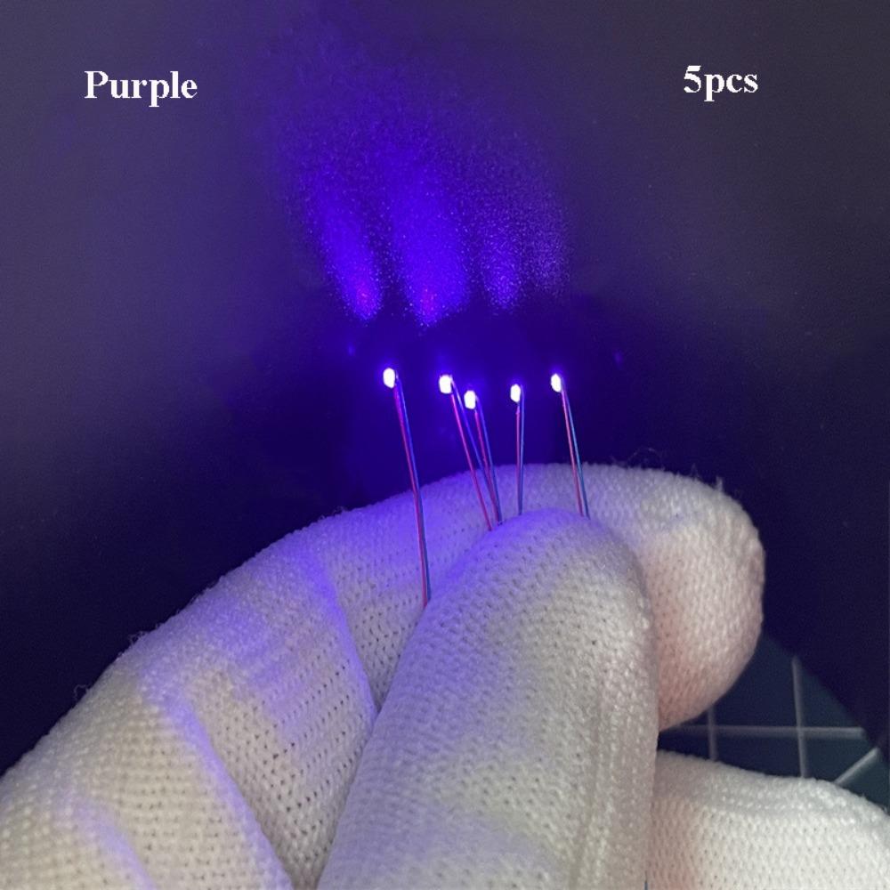 5pcs 0603 Models Car Modification Lights DIY Materials Led SMD Wires Red Black Line  For Model Train