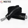 Meetee 70/80/90/100 см 8# Металлические Молнии Распорная Двусторонняя Молния Одежда Сумки Авто-Замок Молнии Ремонт DIY Швейные Аксессуары