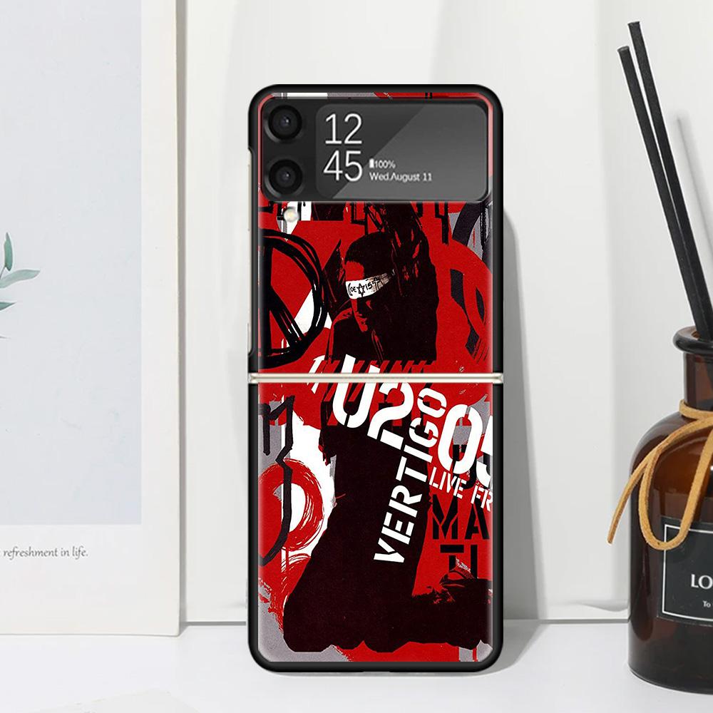 Band U-U2 Rock Phone Case For Samsung Galaxy Z Flip 7 Flip7 Zflip 6 Flip6 5 Flip5 4 Flip4 3 Flip3 5G Fundas Black Cover