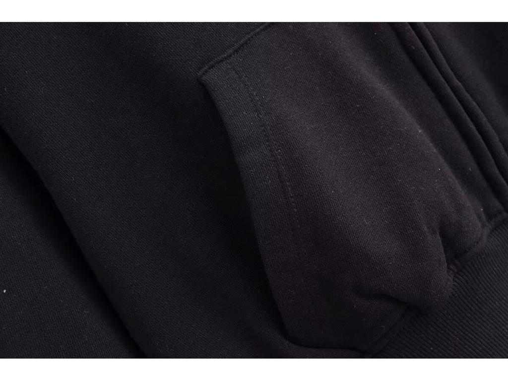 Весна 2025 Женский повседневный свитшот на молнии в европейском/американском стиле со стойкой воротником и длинными брюками