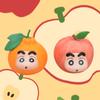 New Crayon Shin-chan Fruit Series Cos Apple Banana Tangerine Gk Anime Figure Ornaments Collection Gift Model Ornaments