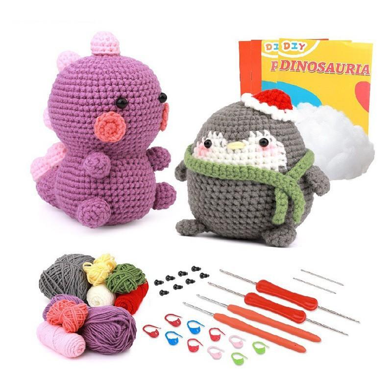 DIY hand-made crochet materials for potted animals, wool knitting balls, crochet ornaments