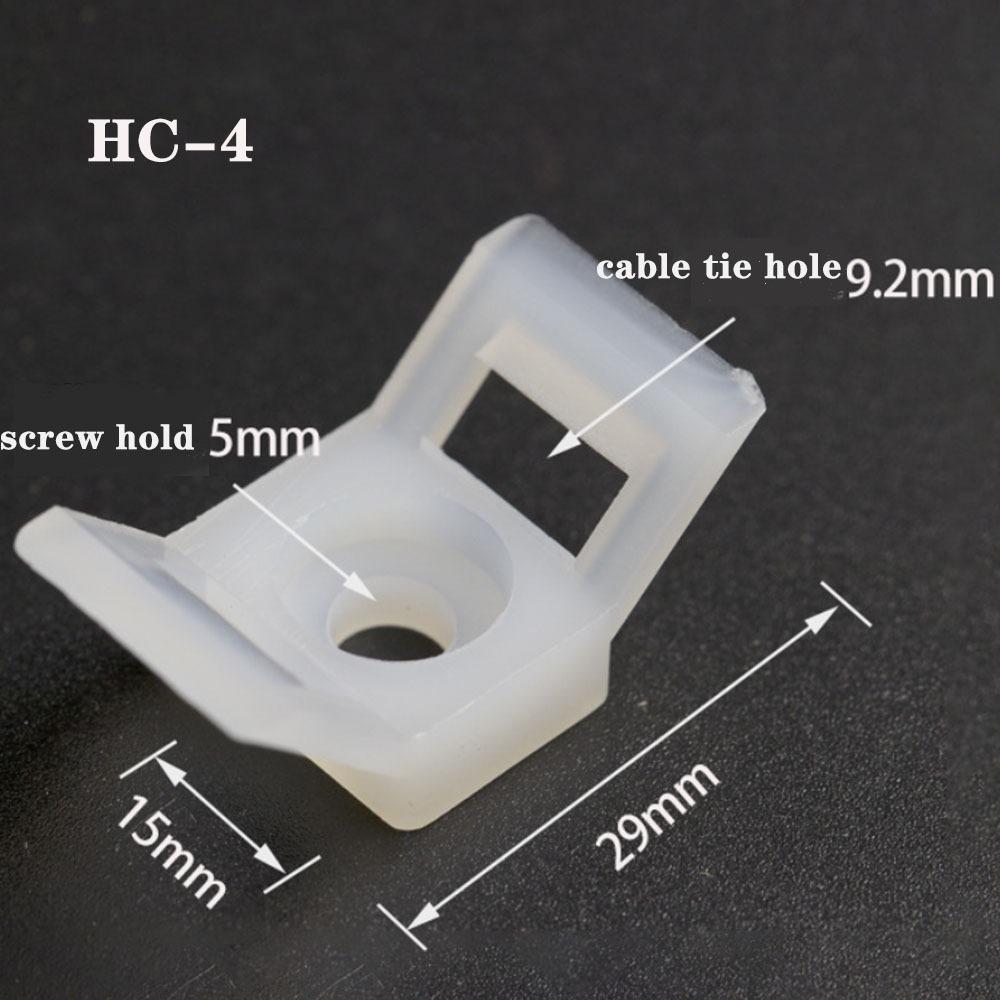 Tie Base Plastic Stent Cable Clamp Fixed Buckle Seat Cable Tie Bracket Cable Tie Mounts Holder