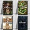Animal Mindset Is Everything Inspirational Prints Poster Canvas Painting Modern Wall Art Pictures Living Room Bedroom Home Decor
