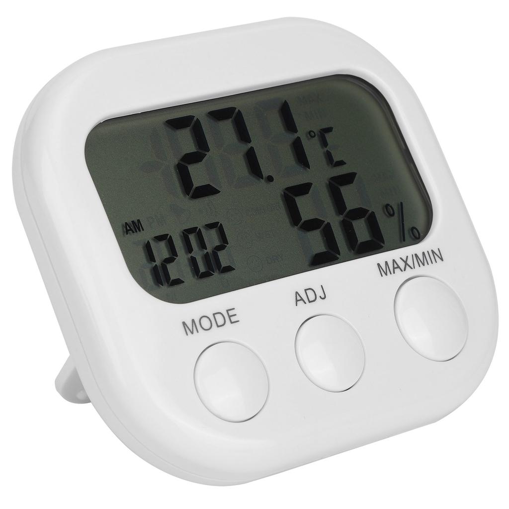 ThermoHygrometer Portable Digital Hygrometer Indoor Home Thermometer Alarm Clock