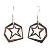 NOA [G0461] - Silver Pink 'Starry Night' Designer Earrings