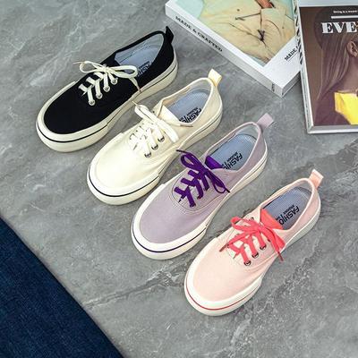 2024 новая корейская версия старой Пекинской тканевой обуви женские дышащие и универсальные однотонные парусиновые туфли на платформе с одной педалью повседневные одинарные туфли