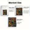 Rhino Beetle Collection 2D Flat Pattern Flannel Blanket, High quality All Seasons, Home Decor, Warmth and Comfort, Perfect for Christmas Gifts.