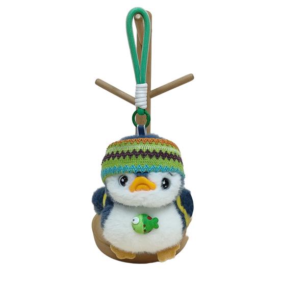 Yousheng Mini Penguin Keychain Toy Stuffed Plush Animal Pendant Boys Girls Hanging Ornament Bags Phones Cars Versatile Decoration