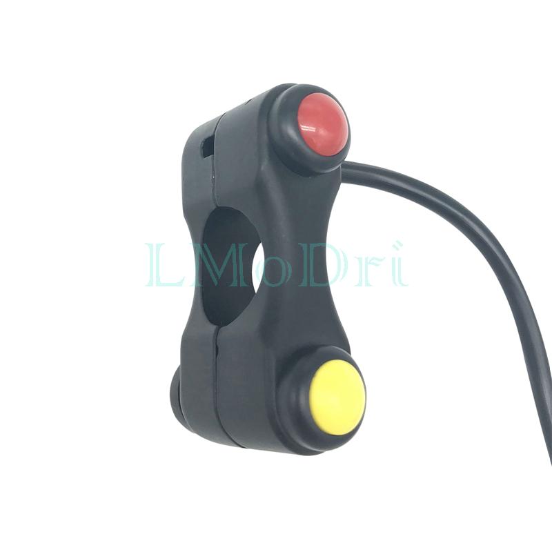 LMoDri 3 кнопки, универсальные переключатели для мотоциклов, 7/8 "22 мм, руль, переключатели фар для мотоцикла, кнопка противотуманной фары, звуковой сигнал