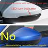 For Honda Civic 11th Gen   Carbon Black Car Sticker Rearview Side Mirror Rain Eyebrow Shield Cover Frame Protector ABS