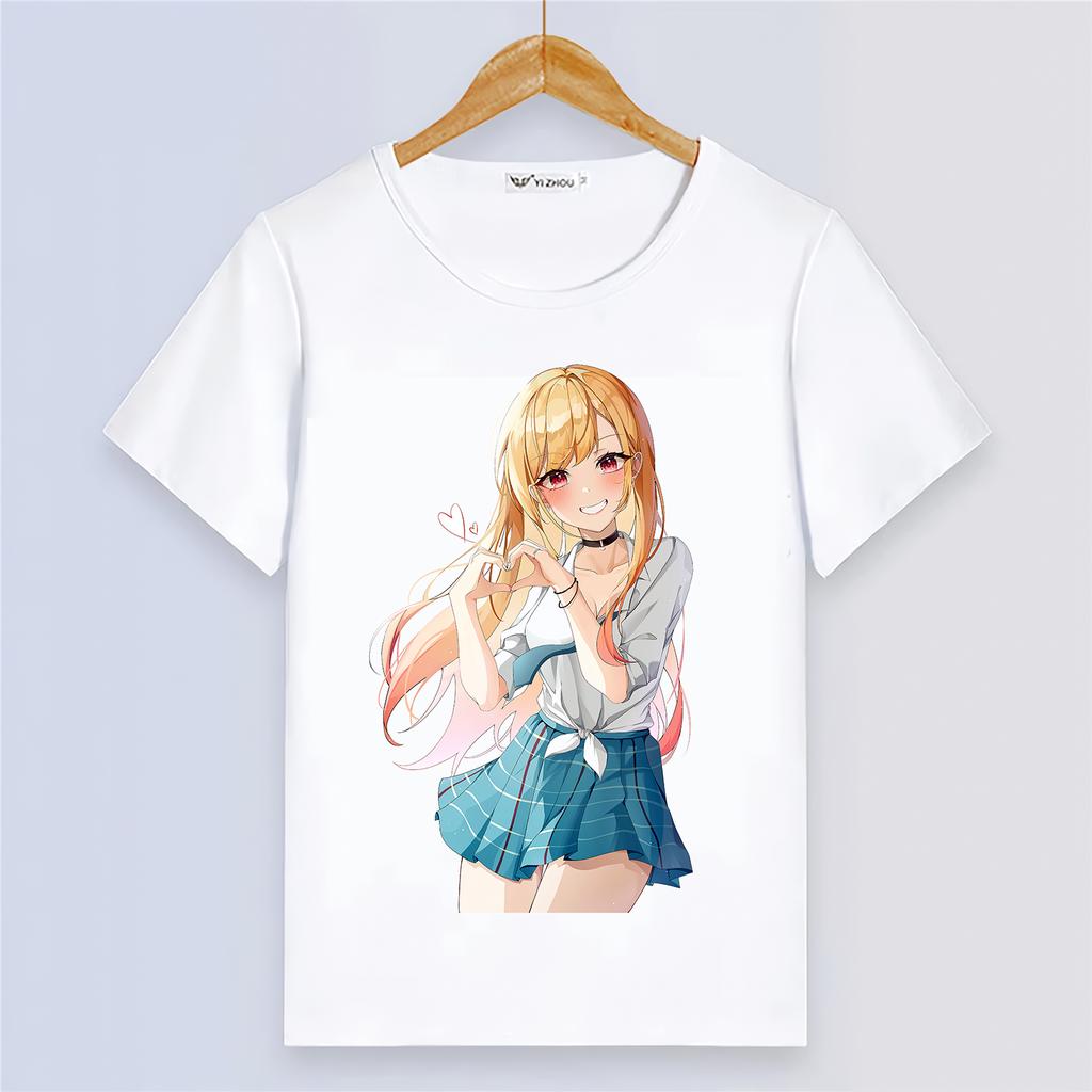 My Dress-Up Darling Girls Cartoon Short Sleeve T shirt Women Summer Tops Digital Printing Anime Couple Tee Harajuku Clothes