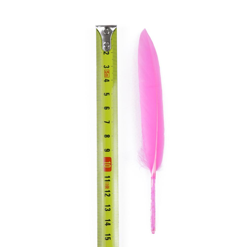 Натуральное гусиное перо оптом 50/100/200 шт. для украшения торта и головных уборов, оперение розового лебедя, карнавальный шлейф своими руками, аксессуар