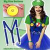 Green Mario Costume Set: Hat, Dress, Gloves, Mustache, Suspenders