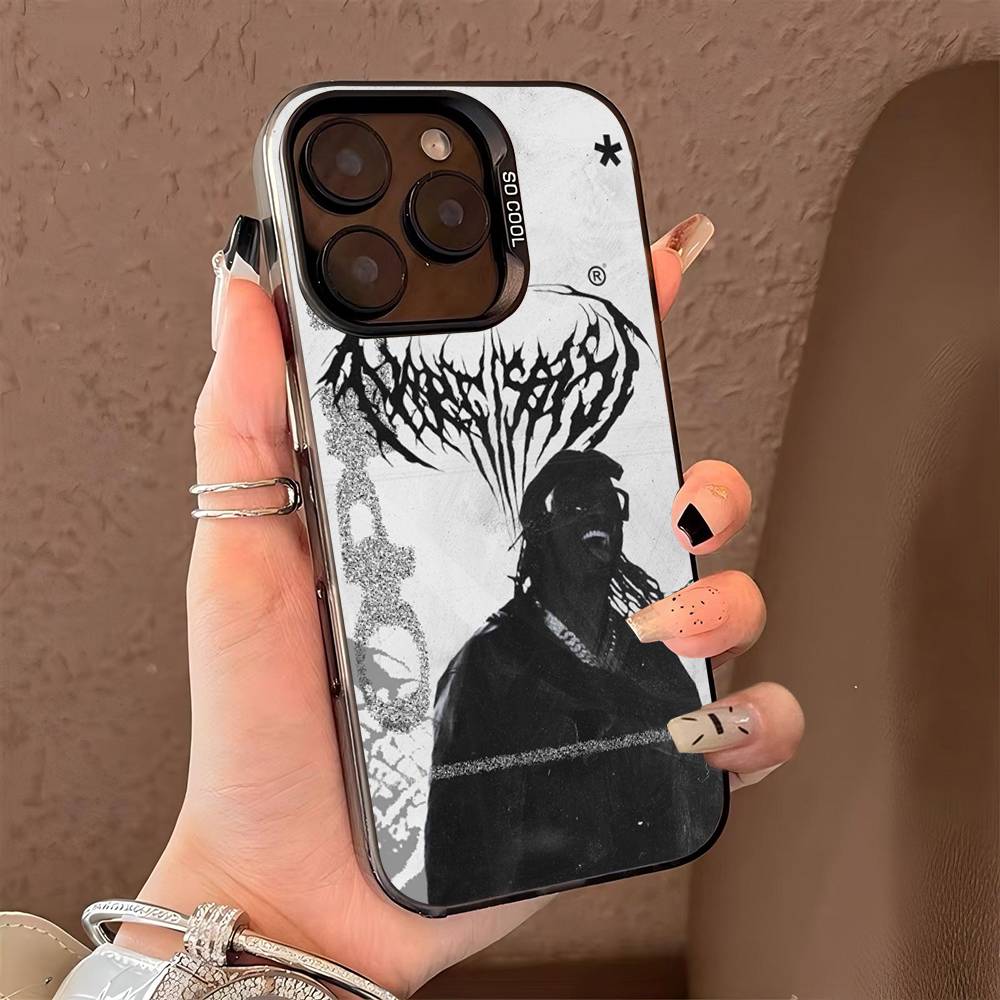 Чехол для телефона Playboi Carti O-Opium Rap Для IPhone 16 15 14 13 12 11 17 Pro Max Plus Цвет Серебристый Корпус