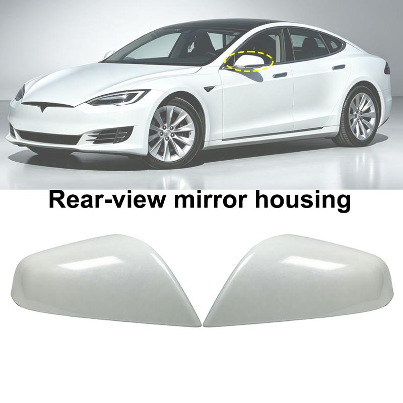 Для Tesla Model S Крышка Бокового Зеркала Заднего Вида Корпус Зеркала Колпачок 2012-2021 Замена Аксессуары Корпуса Автомобильного Зеркала
