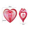 Beating Heart Wind Spinner ABS Wind Catcher Love Rotating Wind Chime Hang Decoration Ornament