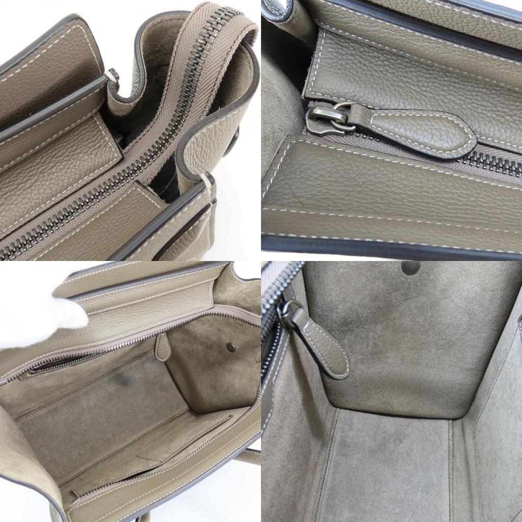 Used CELINE Tote Bag Micro luggage 189793DRU.09SO leather Gurege