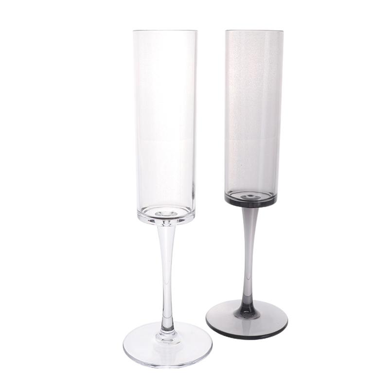 1 шт. прозрачный черный бокал для свадебной вечеринки, тостов, шампанского, пластиковых стаканов, домашнего бара, бокалов для вина