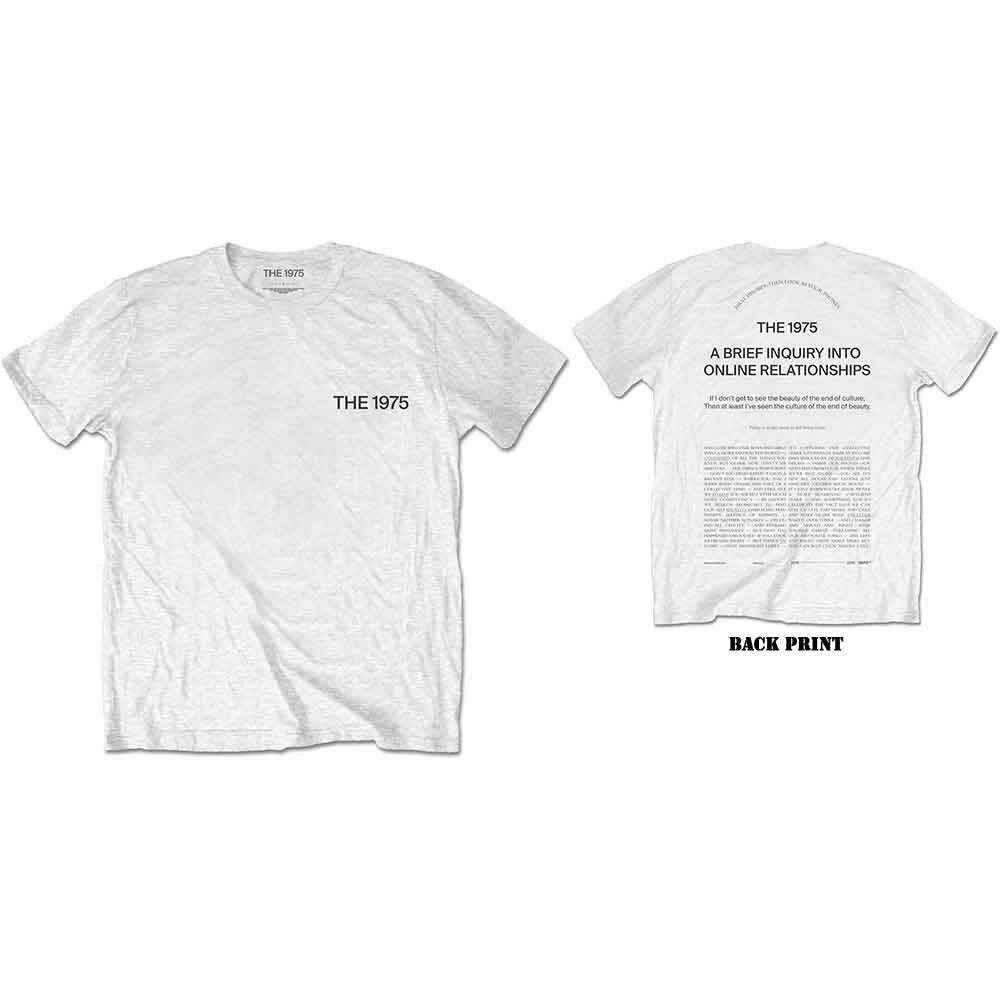 The 1975 1975ts10mw01 TShirt White Small